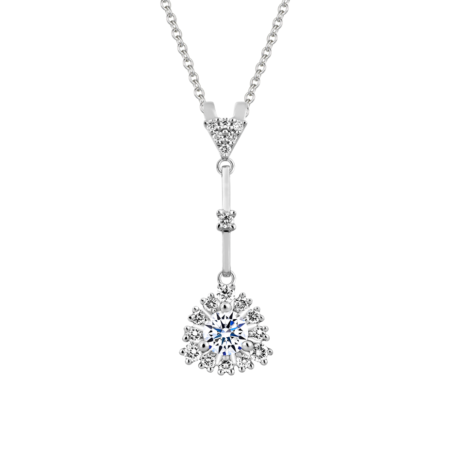 Mặt kim cương 8 Hearts & Arrows vàng 14K Edeline N H&A 2C
