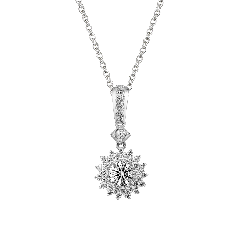 Mặt kim cương tấm vàng 14K Tredway N 5C