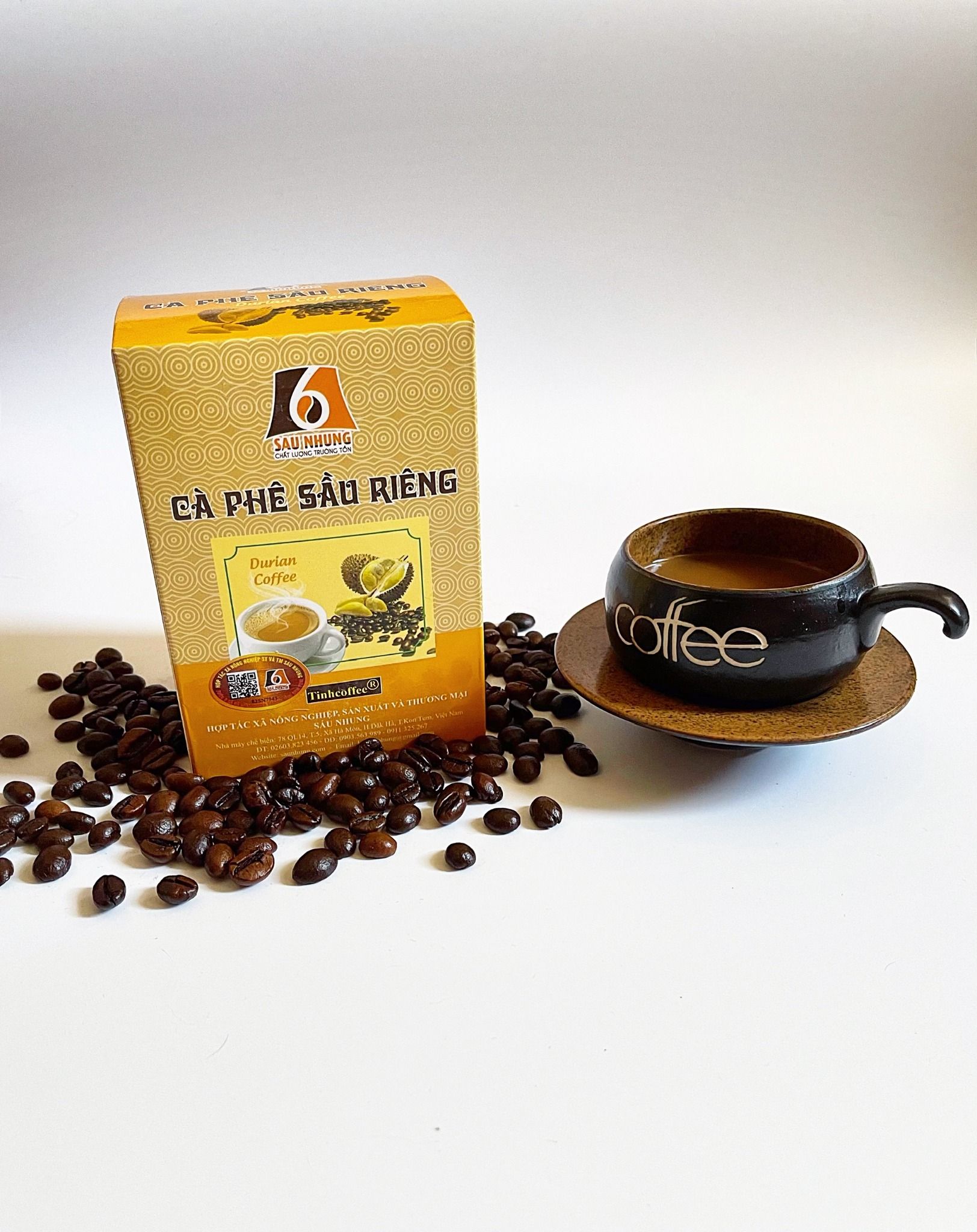 Cà phê Sầu riêng (10 gói x25g/hộp) -HẾT HÀNG