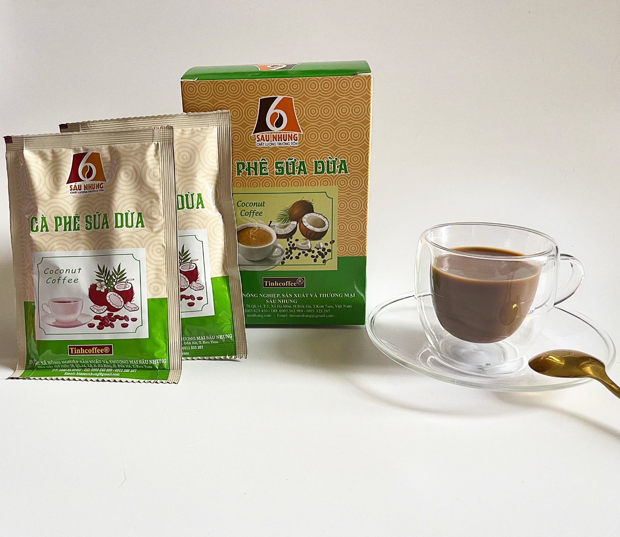 Cà phê Sữa dừa (10 gói x 25g/hộp)