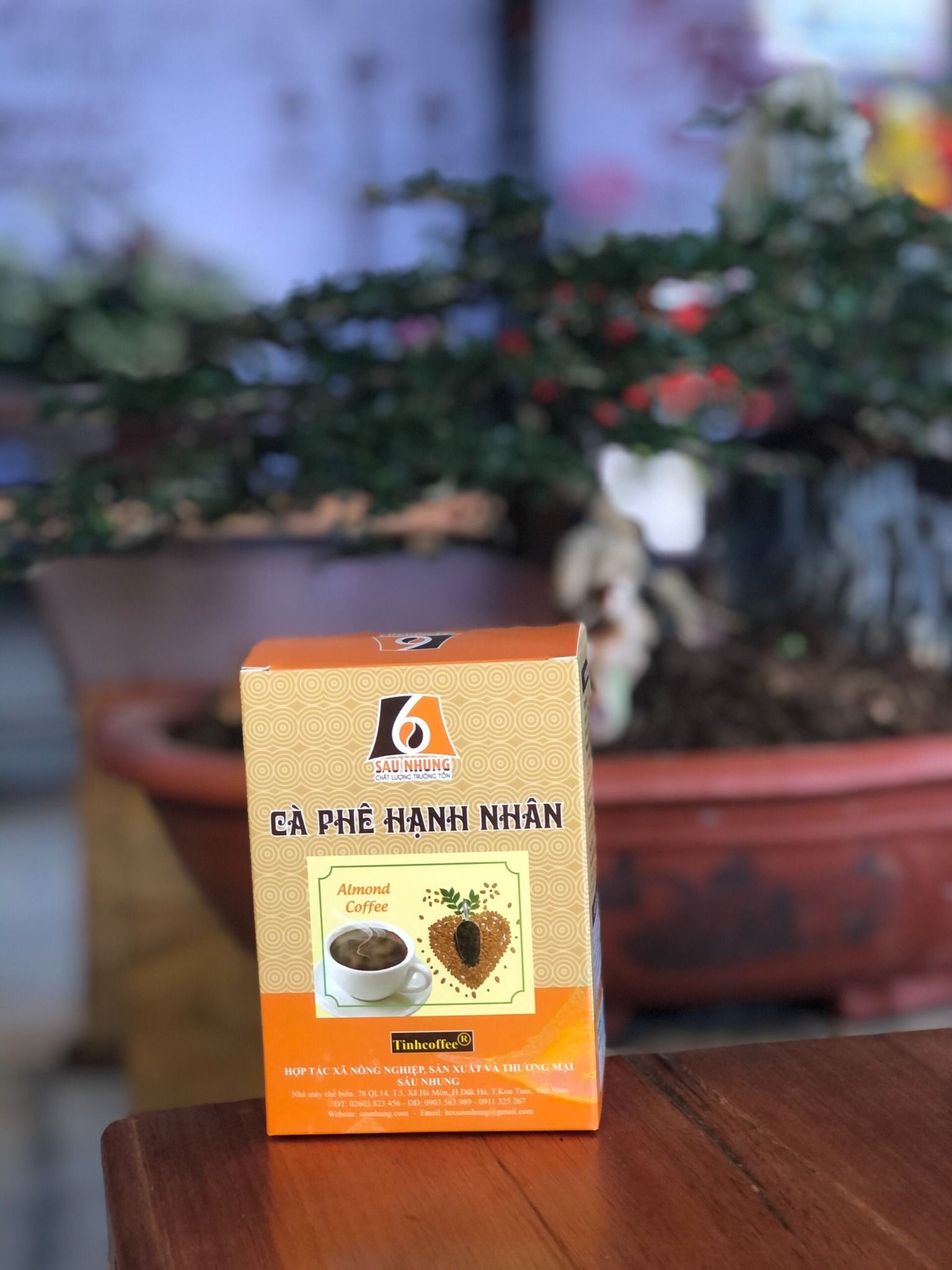 Cà phê hạnh nhân (Sản phẩm mới) 10 gói x 25gram -HẾT HÀNG