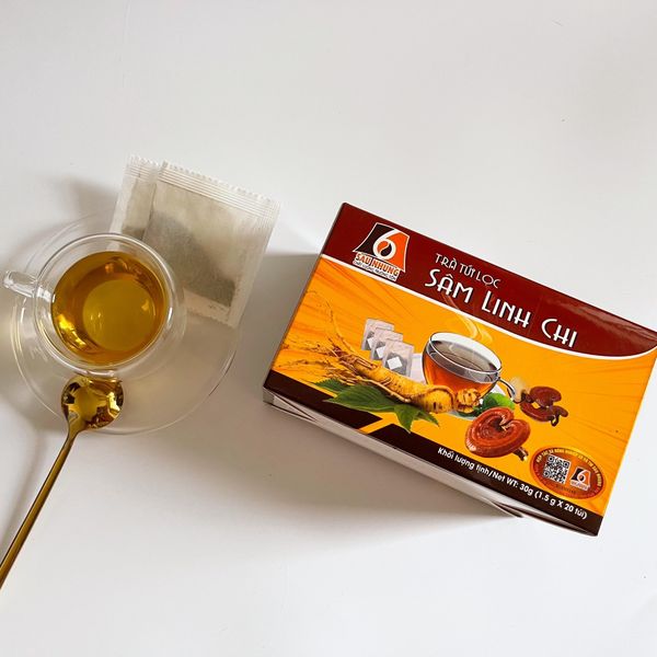  Trà túi lọc - Sâm linh chi (1,5g x 20 túi/hộp) 