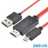 Cáp Kết Nối Điện Thoại Với Tivi chân Android Micro USB To HDMI