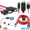 Cáp Kết Nối Điện Thoại Với Tivi chân Android Micro USB To HDMI