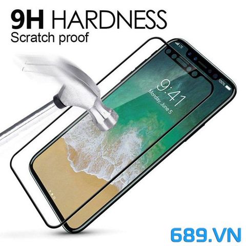 Kính Cường Lực Full Viền iPhone X Thương Hiệu Lecun