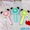 Quạt Cầm Tay Mini Funny Fan F-666 Có Đèn LED Đẹp Mắt