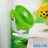 Quạt Mini Fan Kẹp Để Bàn ML F168 Sạc Pin Cao Cấp