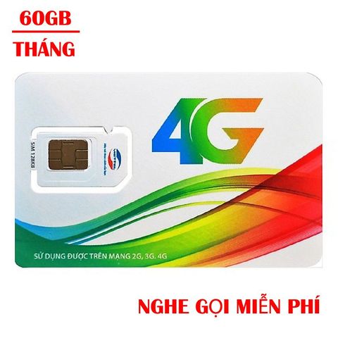 Sim 4G Viettel 60Gb/Tháng 4GVT120 Tốc Độ Cao