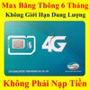 Sim 4G Viettel 6Umax90 Không Giới Hạn Trọn Gói 6 Tháng