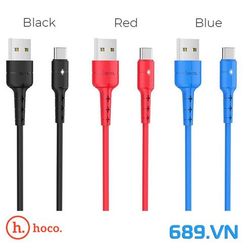 Cáp Sạc Hoco X30 Dài 1,2m Chân Lightning - Micro USB - Type C