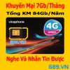 Sim 4G VinaPhone D69 Cho Máy Tính Bảng 7Gb/Tháng