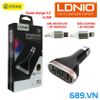 Tẩu Sạc Ô Tô 4 Cổng USB Titan LDNIO C701Q Hỗ Trợ Sạc Nhanh 3.0