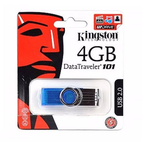 USB Lưu Trữ Dữ Liệu 4Gb Kingston DT101 Chính Hãng