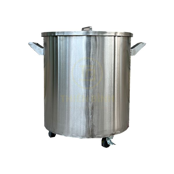  Thùng inox có nắp đậy 