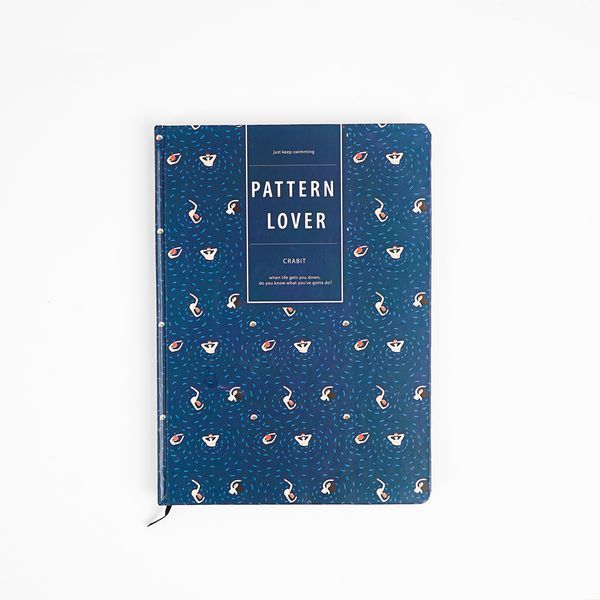 Sổ tay Crabit Pattern Lover - ruột trơn người bơi 1503001