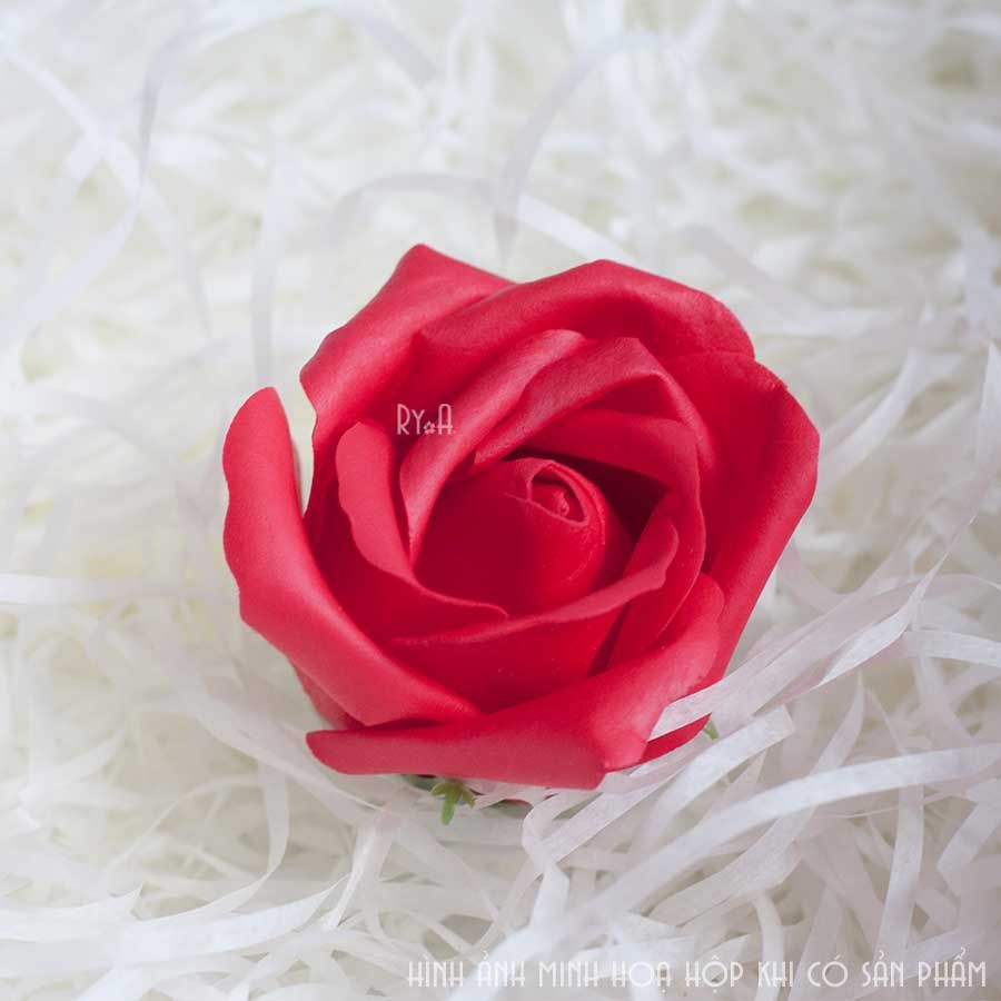  Hoa hồng giả trang trí hộp quà (đỏ) 290541 