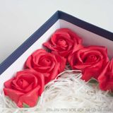  Hoa hồng giả trang trí hộp quà (đỏ) 290541 