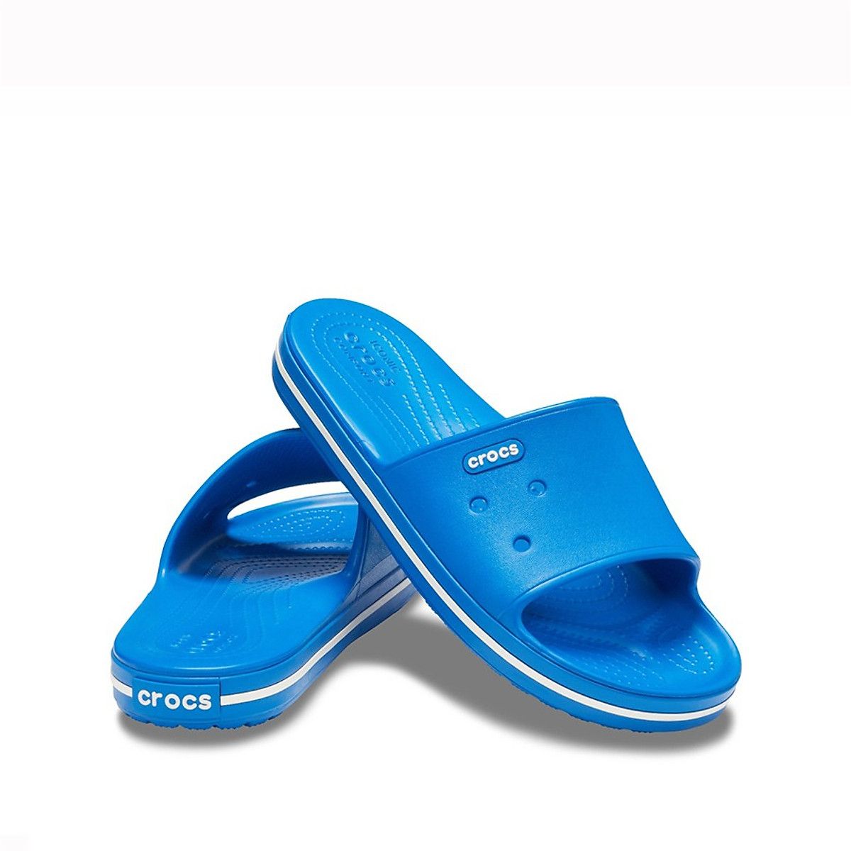 Dép Quai Ngang Crocs Iconic Comfort Màu Xanh Dương Chính Hãng Big Size