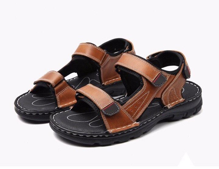 Giày Sandal Châu Âu Olist Màu Nâu Thời Trang Big Size Men