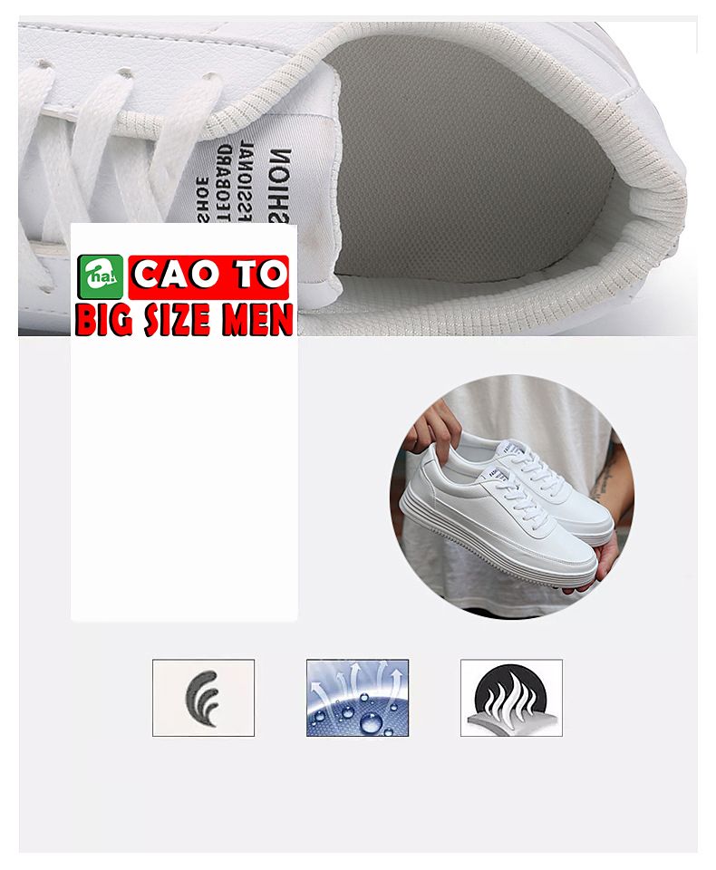 Giày Fashion Full White-Trắng Size Lớn