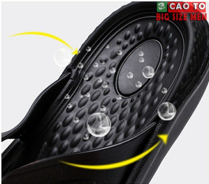 Dép Kẹp Flip-flop Fresh Air Black Big size 46 47 48 49