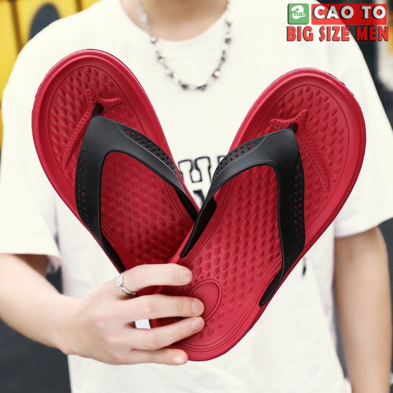Dép Kẹp Flip-flop Thoáng Khí Red size lớn 46 47 48 49