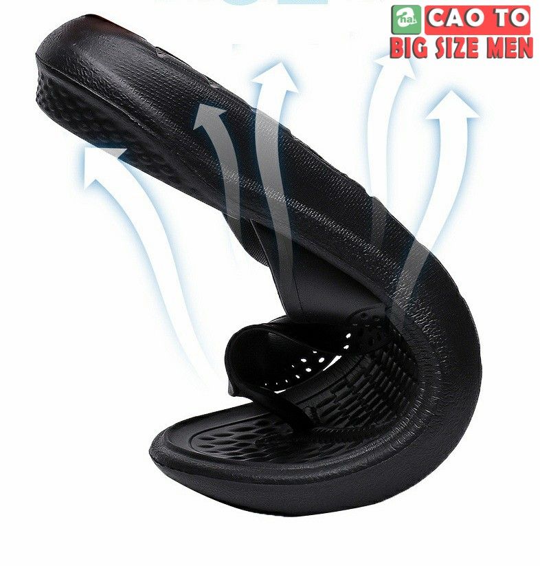 Dép Kẹp Flip-flop Fresh Air Black Big size 46 47 48 49