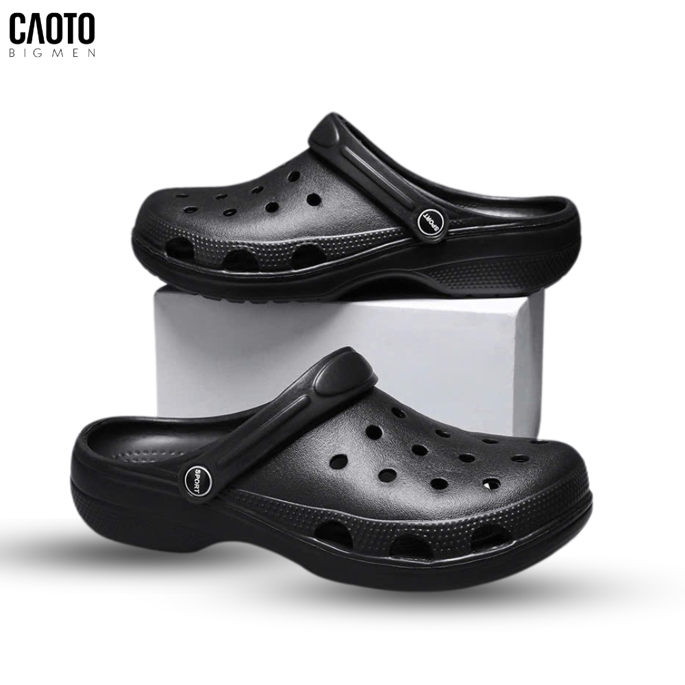 Dép Bít Mũi Cross Black Chống Trượt Big Size 45-48