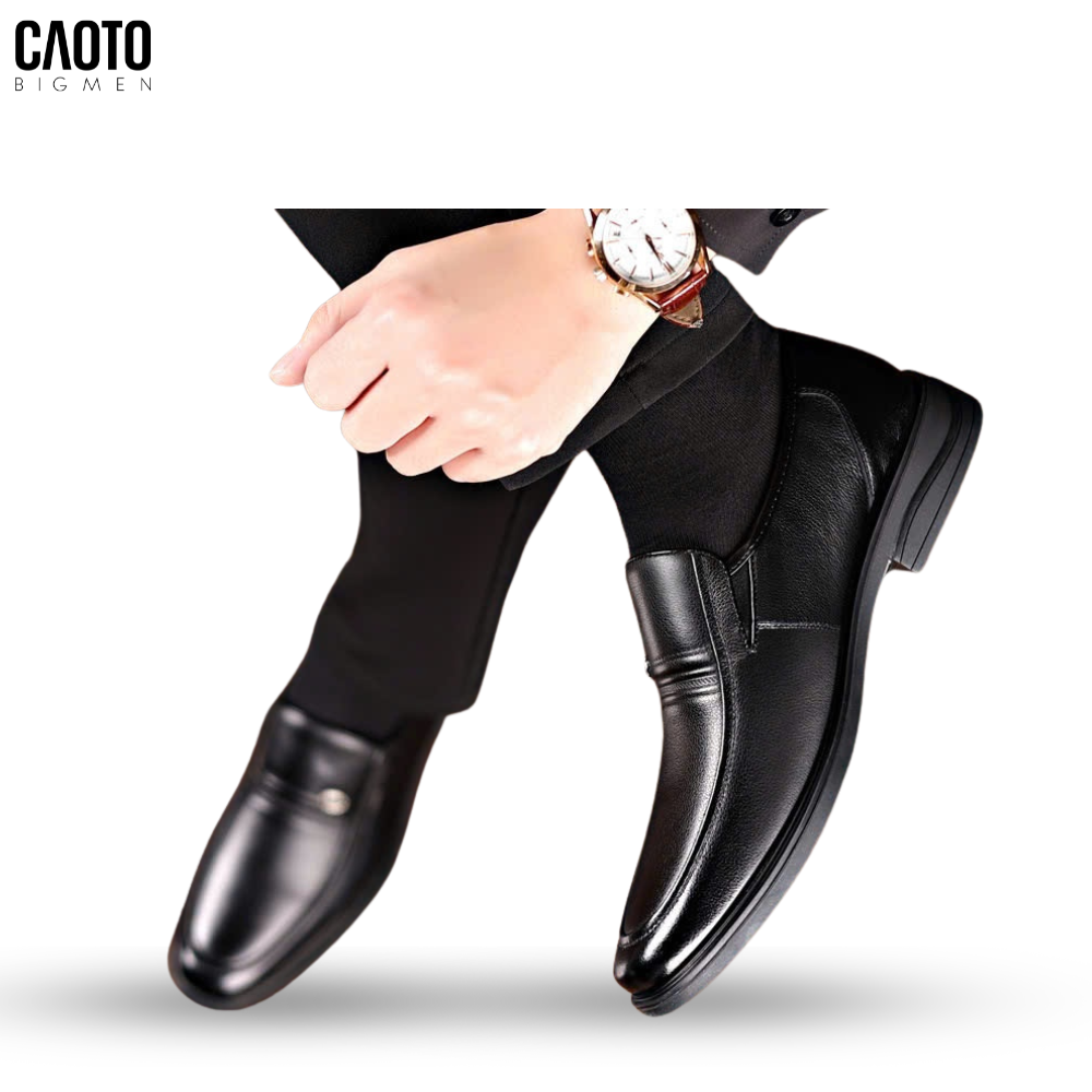 Giày Tây Xỏ Nam Wedoe Chất Liệu Da Cao Cấp Big Size