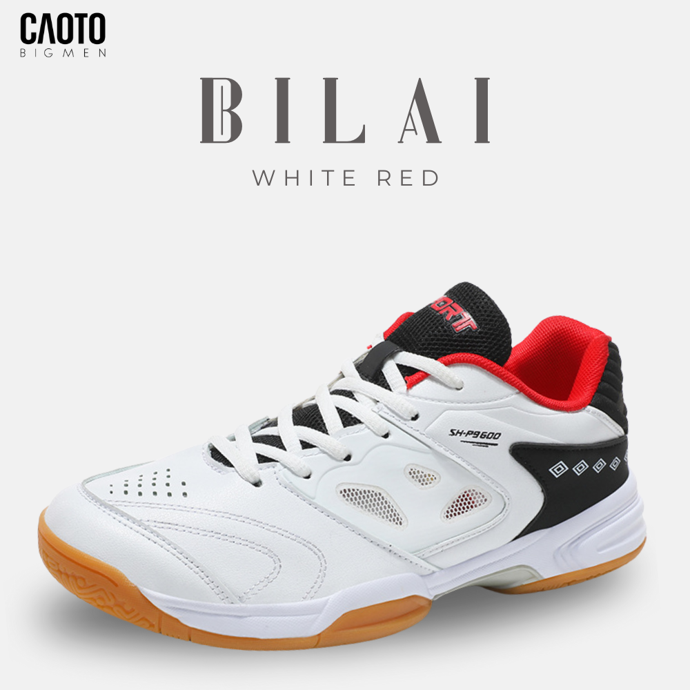 Giày Cầu Lông Bilai Trắng Đỏ Big Size
