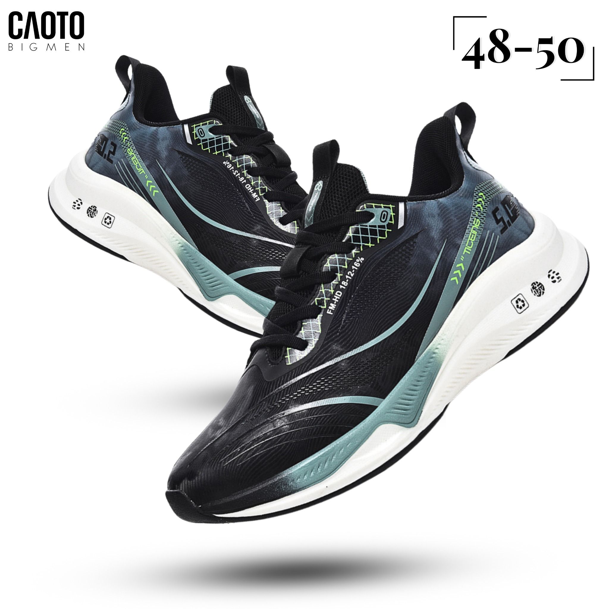 Giày thể thao Speed Runner Black-Green Big Size