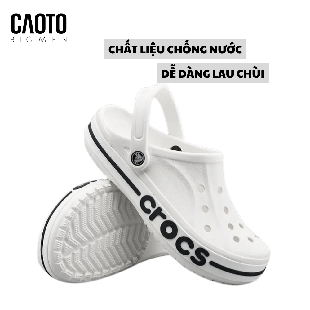  Dép Crocs Bayaband Màu Trắng Big Size 