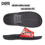  Dép Crocs Classic Color-Block Slide Đỏ Big Size 