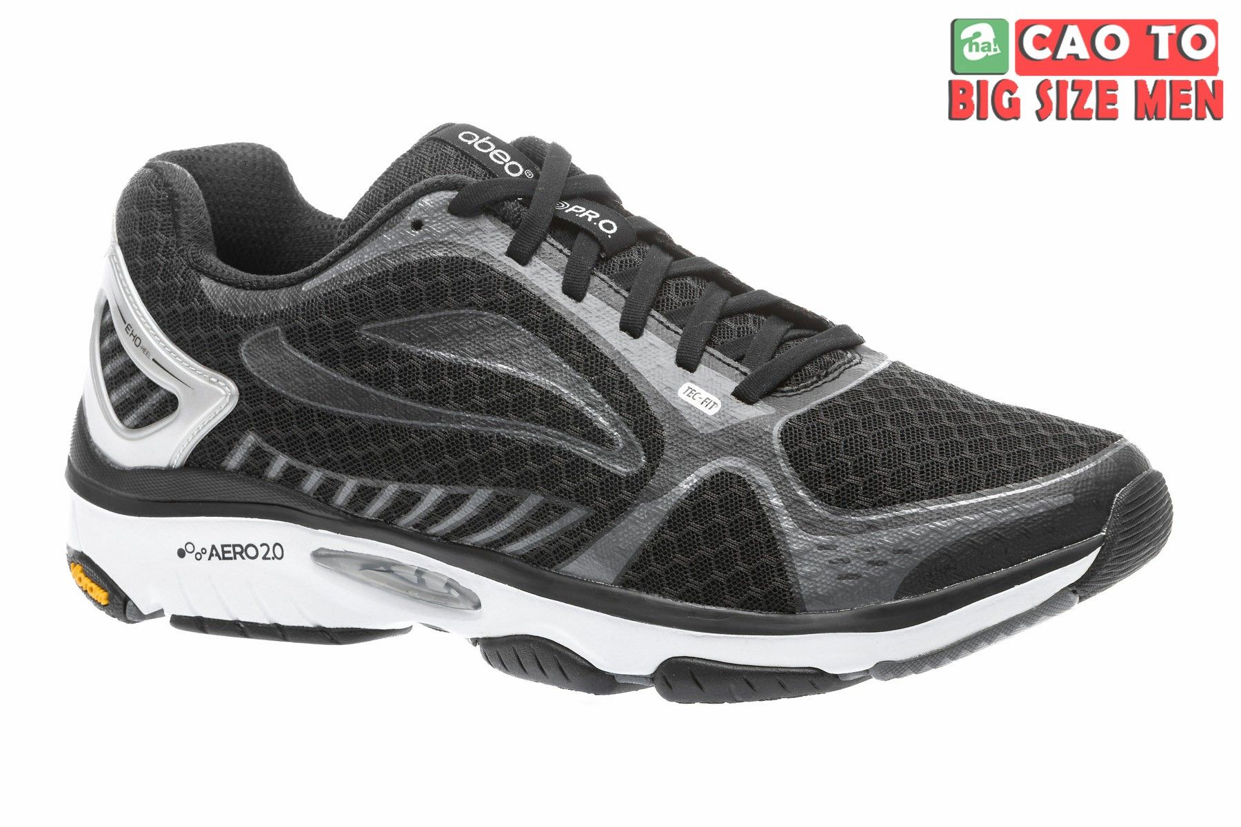Giày thể thao Abeo Vibram Black bigsize