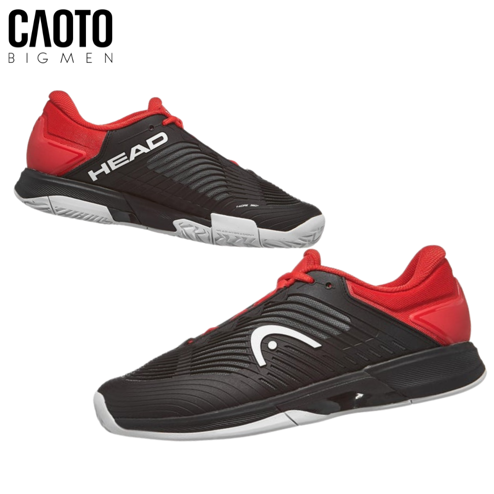  Giày Tennis Head Revolt Pro 4.5 AC Black/Red Big Size 