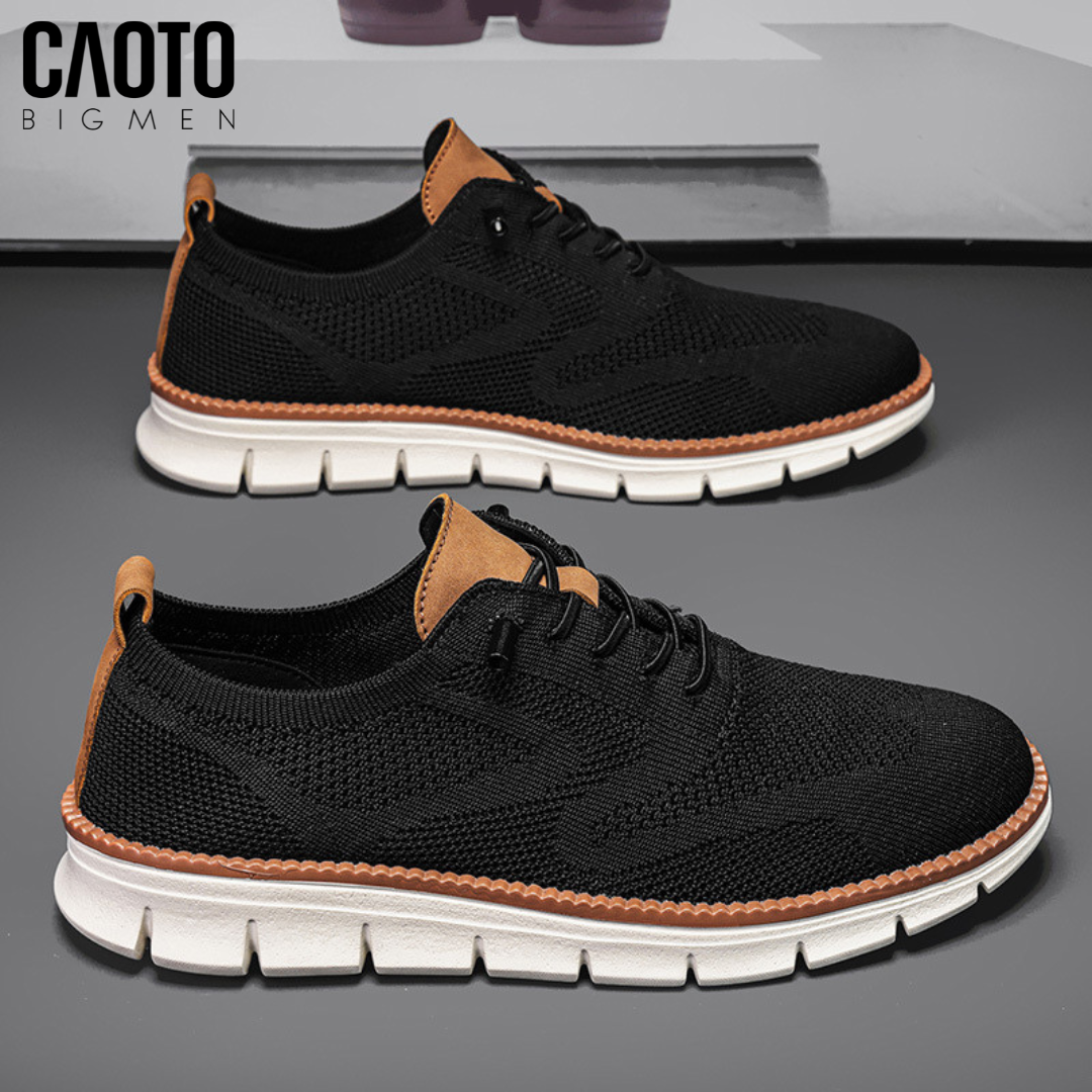 Giày Thể Thao Casual Flex Black-Brown Big Size