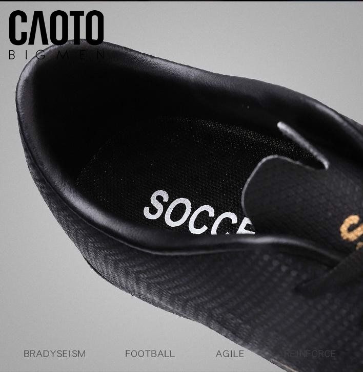 Giày Đá Bóng Nam Size Lớn CR7 Cristian Màu Đen Big Size