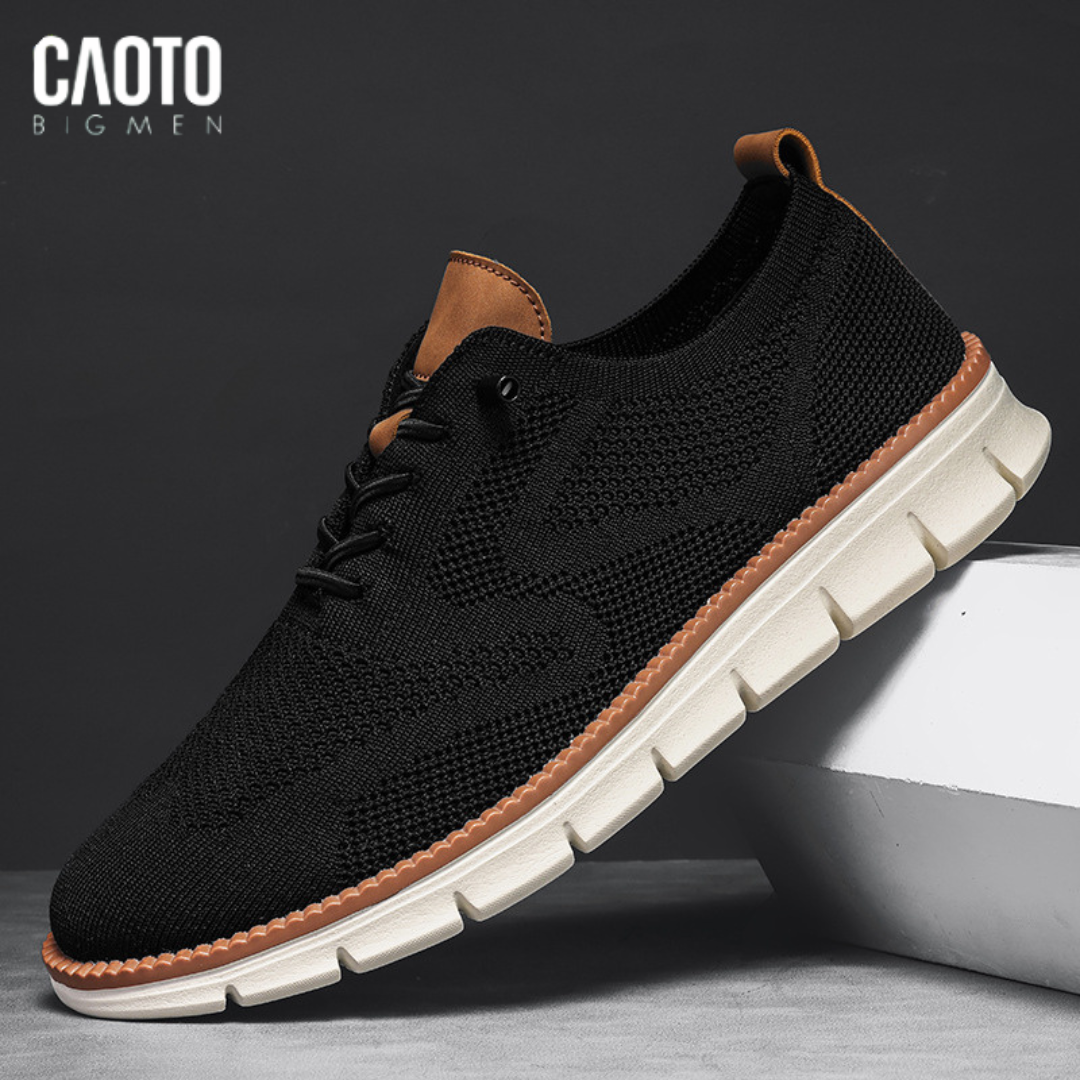 Giày Thể Thao Casual Flex Black-Brown Big Size