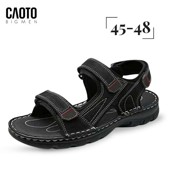  Sandal Gladiator Summer Slipper Red Black Mens Big Size 