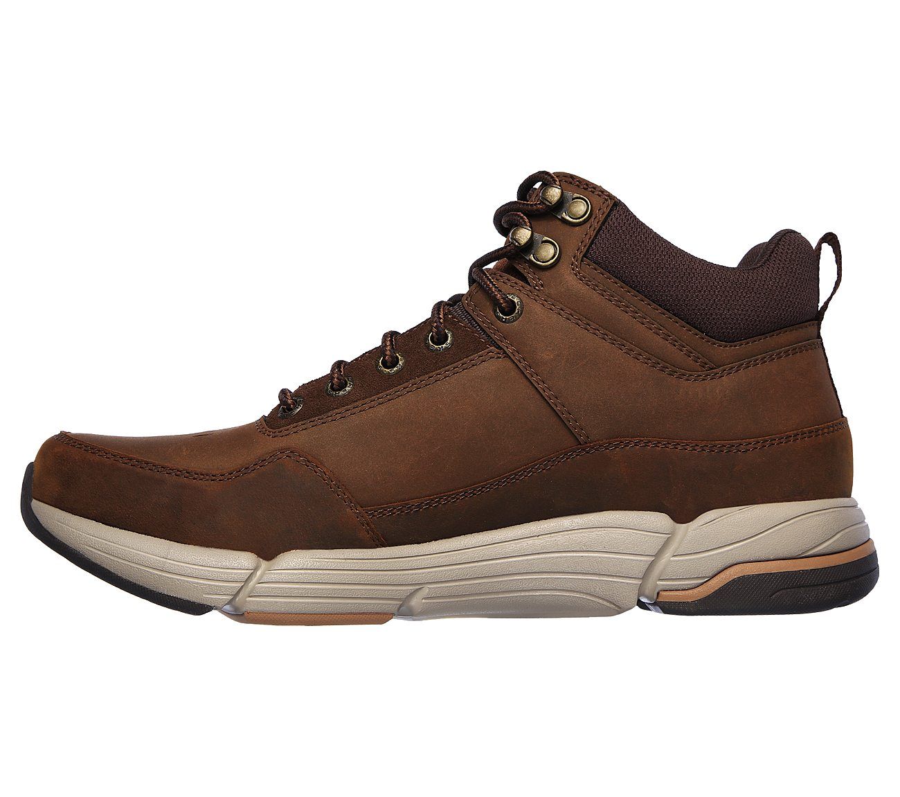 Giày Skechers Higher Up Da Nâu Cổ Cao Big size Men