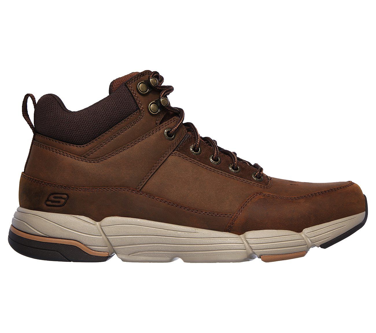 Giày Skechers Higher Up Da Nâu Cổ Cao Big size Men