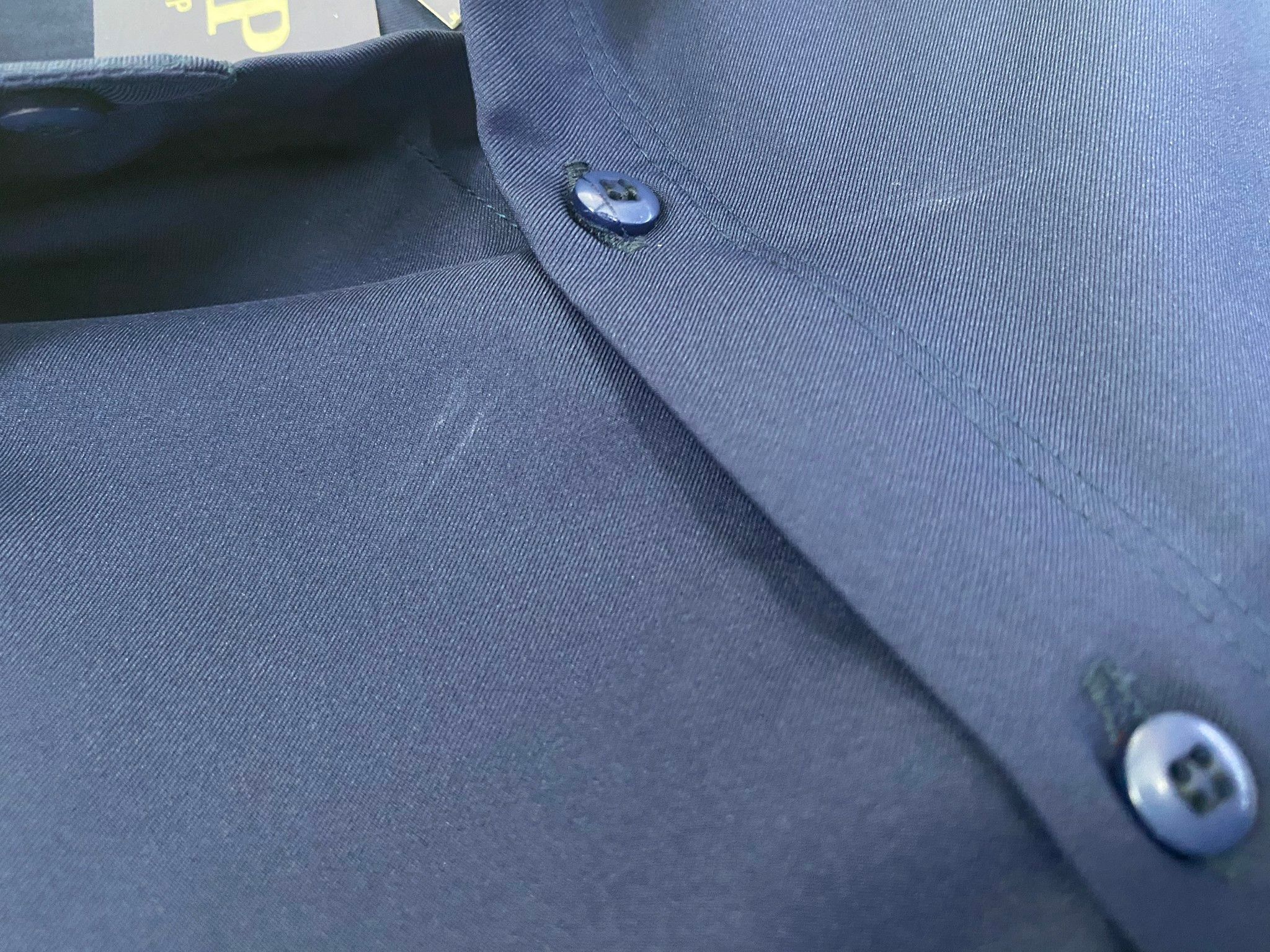 Áo Sơ Mi Tay Ngắn CDP Màu Xanh Navy Trơn Big Size