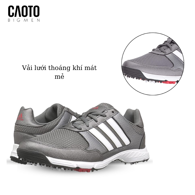  Giày Thể Thao Men's Tech Response Golf Shoes Màu Xám Big Size 