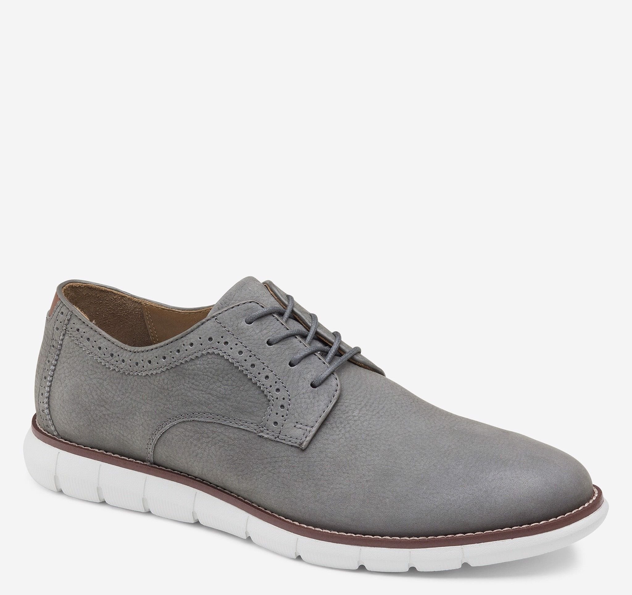 Giày Tây Da Nhám HOLDEN PLAIN TOE Màu Xám Big Size