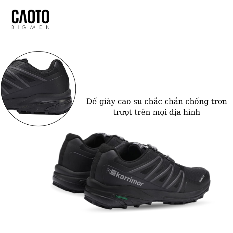 (SALE OFF) Giày Thể Thao Karrimor Sabre 3 Địa Hình Du Lịch Chống Nước Đen Big Size
