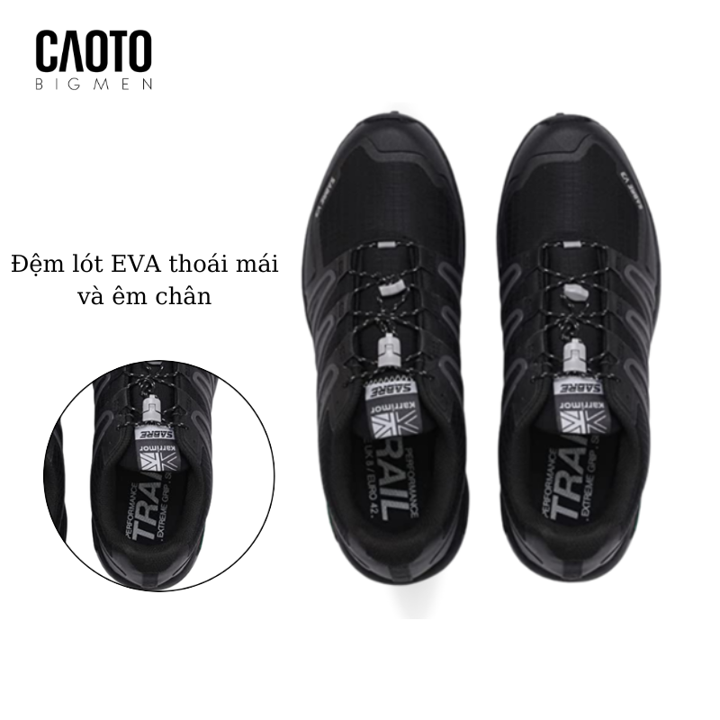 (SALE OFF) Giày Thể Thao Karrimor Sabre 3 Địa Hình Du Lịch Chống Nước Đen Big Size