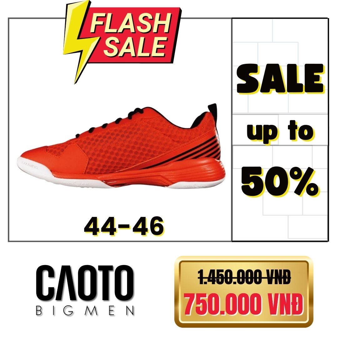 (SALE OFF) Giày Thể Thao Salming Viper 5 Orange Big Size