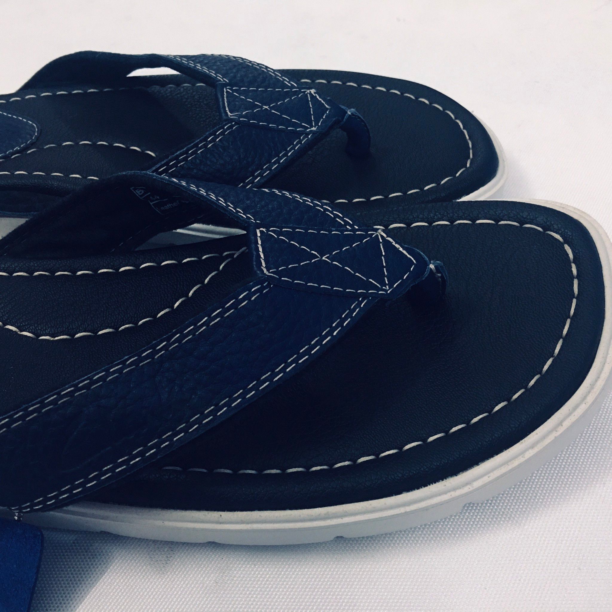 Dép Kẹp Clarks Màu Xanh Jean Big Size