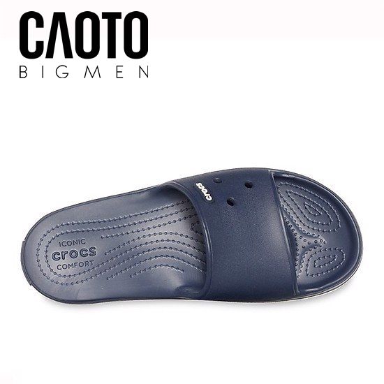 Dép Quai Ngang Crocs Iconic Comfort Màu Đen Chính Hãng Big Size