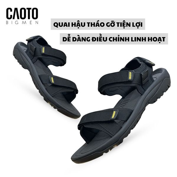  Sandal Vinasan Đen Quai Hậu Tháo Rời Big Size 